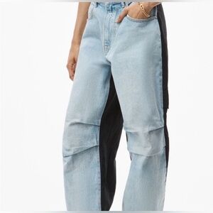 Alexander Wang Light Blue denim and Black jeans pants